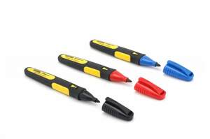 Набор маркеров "FatMax" Stanley, 0-47-322, черный, красный, синий, заостренный наконечник 0-47-322 Stanley