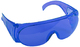 Очки защитные голубая поликарбонатная монолинза STANDART