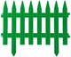 Забор декоративный 28x300 см зеленый