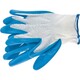 Перчатки полиэфирные с синим нитрильным покрытием маслобензостойкие, L, 15 класс вязки