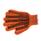 Перчатки трикотажные, акрил, ПВХ гель, "Протектор", оранжевый, оверлок Россия