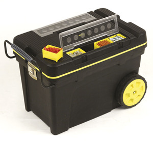 Ящик большого объема с колесами Stanley "Pro Mobile Tool Chest", 1-92-904, пластмассовый со съемными отделениями в крышке 1-92-904 Stanley